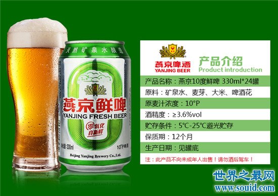 中国十大啤酒排名，青岛啤酒的魅力无法言语(www.souid.com)