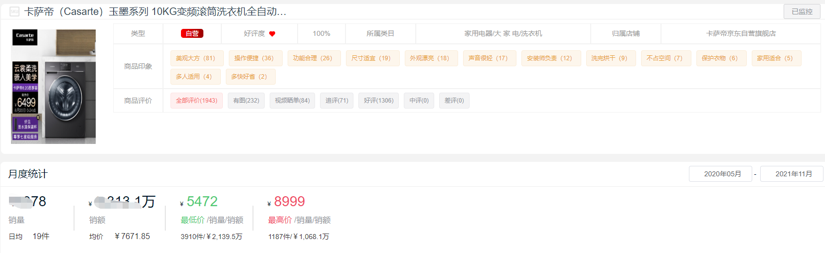洗衣机十大品牌2022排行榜（2022年国内洗衣机十大品牌排行榜）(20)