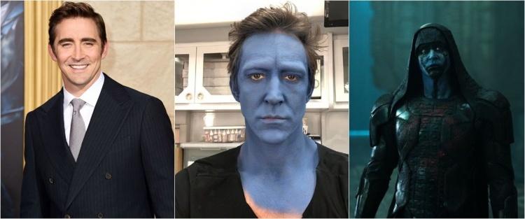 漫威电影里8位演员特化妆的前后对比:卡魔拉和星云的反差好大