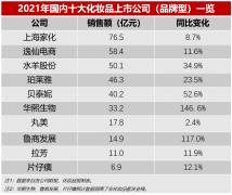 化妆品品牌排行榜(化妆品知名品牌排行榜)